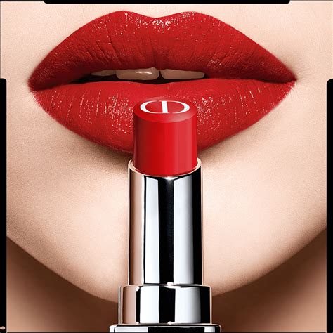 batom dior vermelho|Coffret Duo Rouge Dior: um batom e um balm para os lábios .